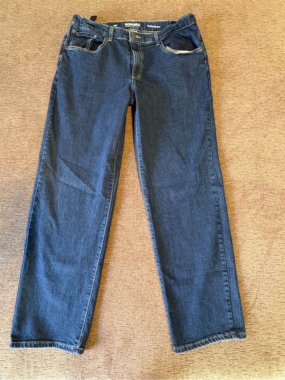 Boys jeans youth size 20 adjustable waist straight leg husky Sonoma Goods